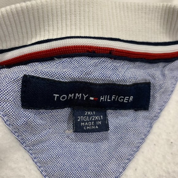 Tommy Hilfiger Crew Neck Sweatshirt Men's 2XLT White - Picture 2 of 6